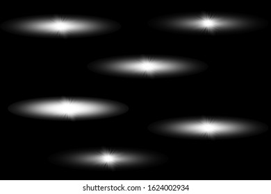 White glowing light explodes on a transparent background. Sparkling magical dust particles. Bright Star.