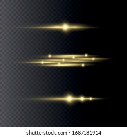 White glowing light explodes on a transparent background. Sparkling magical dust particles. Bright Star. Transparent shining sun, bright flash. Vector sparkles. To center a bright flash.