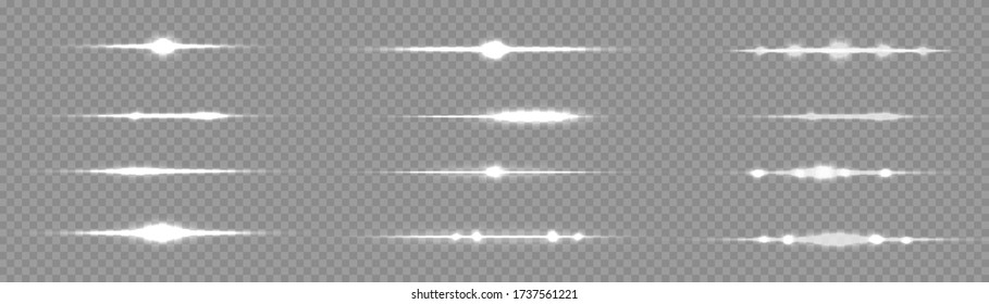 White glowing light explodes on a transparent background. Sparkling magical dust particles. Bright Star. Transparent shining sun, bright flash. Vector sparkles. To center a bright flash.