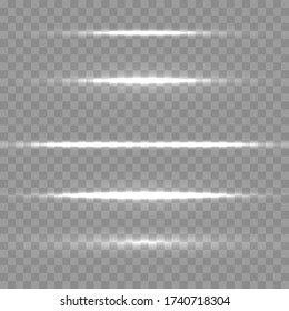 White glowing light explodes on a transparent background. Sparkling magical dust particles. Bright Star. Transparent shining sun, bright flash. Vector sparkles. To center a bright flash.