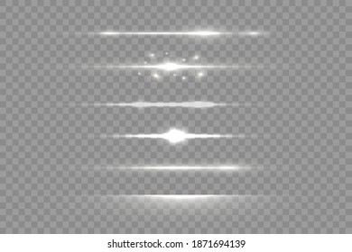 White glowing light explodes on a transparent background. Sparkling magical dust particles. Bright Star. Transparent shining sun, bright flash.  To center a bright flash.