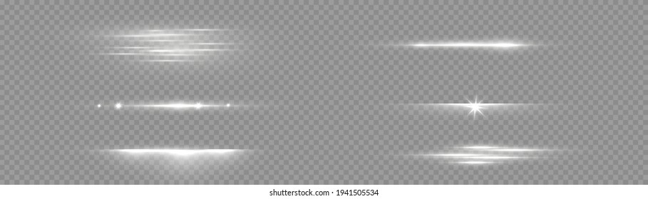 White glowing light explodes on a transparent background. To center a bright flash. Sparkling magical dust particles. Bright Star. Transparent shining sun, bright flash. Vector sparkles. 