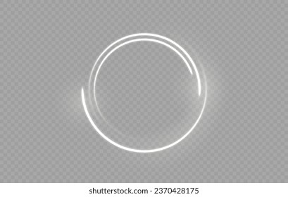 Vector bling light effect on a transparent background. Shining sun