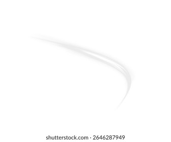 White, glowing, ring, circle, neon form a magical spiral. This PNG Overlay features glowing motion and modern energy. Transparent PNG design perfect for futuristic visual effects.