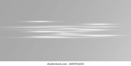 White Glowing Speed ​​Traces.
White Speed ​​Lines. Electric Horizon. Neon Speed ​​Flow