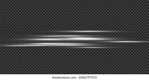 White Glowing Speed ​​Traces.
White Speed ​​Lines. Electric Horizon. Neon Speed ​​Flow