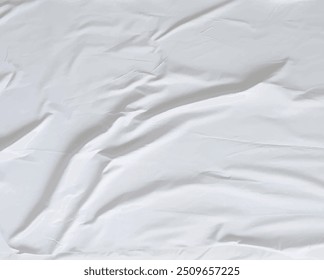 papel colado branco efeito enrugado realista, folha adesiva com textura de rugas amassadas e untadas.