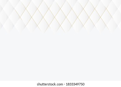 Fondo de textura geométrica de perspectiva abstracta en blanco y oro