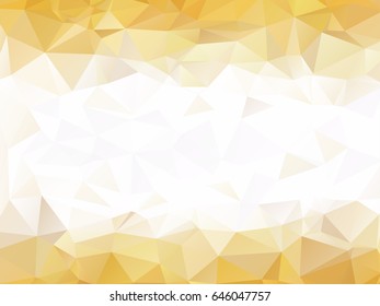 White Gold abstract polygonal background