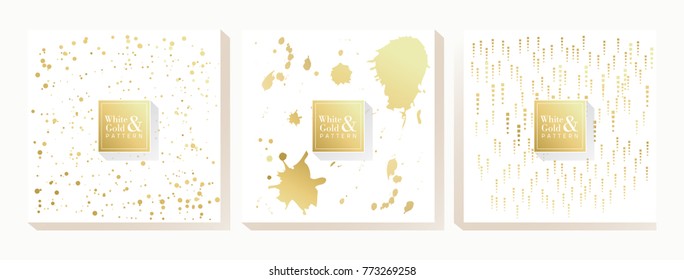 White and Gold Background