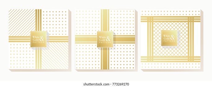 White and Gold Background