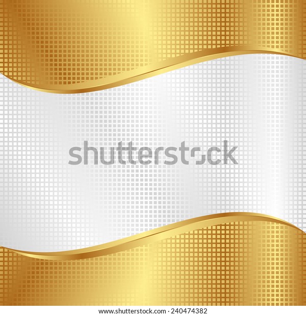 white and gold\
background with grid\
texture