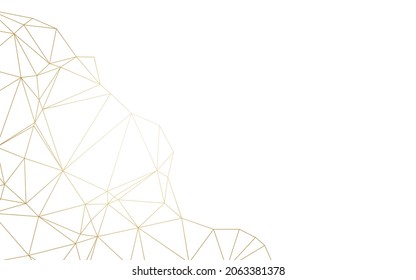 fondo dorado blanco, líneas de póliza bajas modernas con un gradiente de lujo para el fondo.