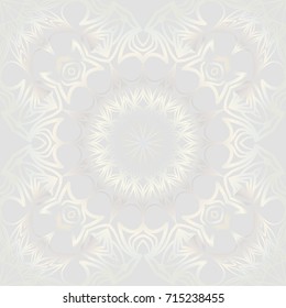 white gold color seamless background with floral design. vector illustration.