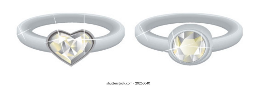 white gold and diamond
