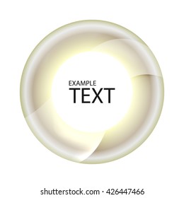 white gold disc background