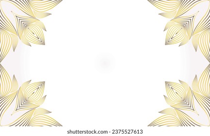 white gold floral background with floral and leaf ornament design