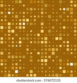 White And Gold Geometric Background Made Of  Rounded Rectangles
