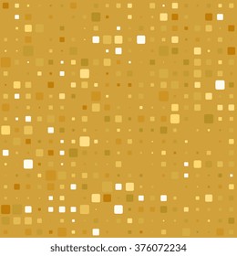 White And Gold Geometric Background Or Texture Made Of  Squares