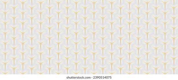 White and gold hexagon design, Pyramid 3D pattern background. Abstract geometric texture collection design. Vector illustration, 3D polygon shapes background