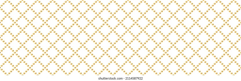 White and gold luxury background. Vector illustration.
