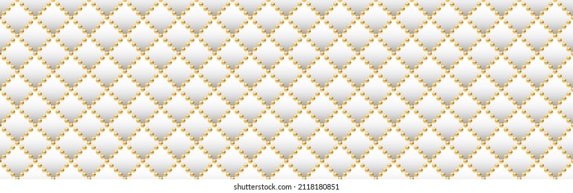 White and gold luxury background. Vector illustration.