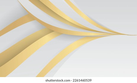 White gold luxury background vector