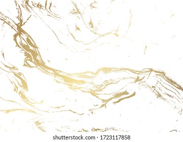 White And Gold Marble Pattern