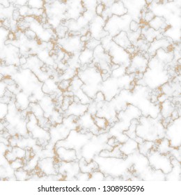 White and gold marble vector texture