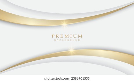 White and gold overlapping background, luxurious, modern.