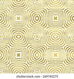 White and gold  pattern. Abstract geometric fantasy background. Vector illustration.Shiny backdrop. Texture of gold foil.