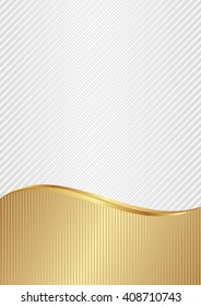 white and golden background with stripes