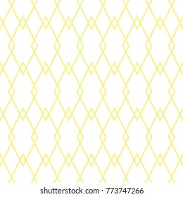 White and golden tile vector gatsby pattern