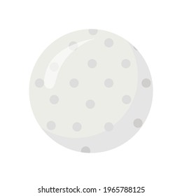 White Golf Ball Vector Illustration