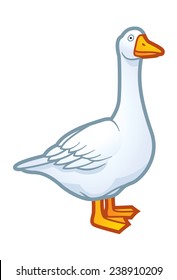 White goose illustration