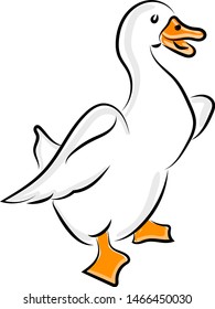 Cabeza blanca, ilustración, vector sobre fondo blanco.
