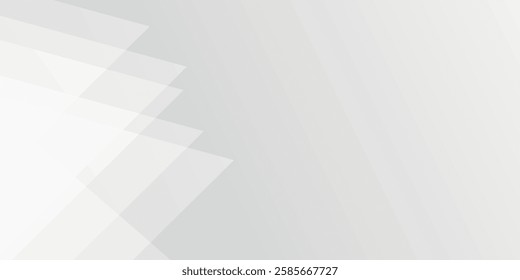 White gradient abstract polygon pattern on gray background.