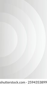 White gradient background. Abstract circle design. Vector illustration semi circle. Eps10