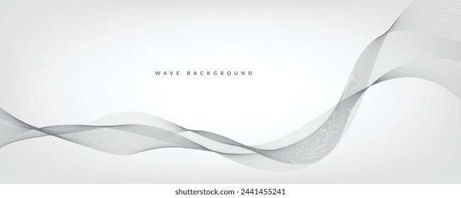 White gradient background with waves. EPS10

