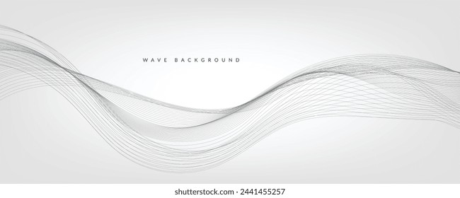 Weißer Farbverlauf mit Wellen. EPS10
