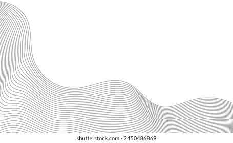 White gradient background with waves. EPS10
