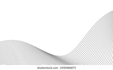 White gradient background with waves. EPS10
