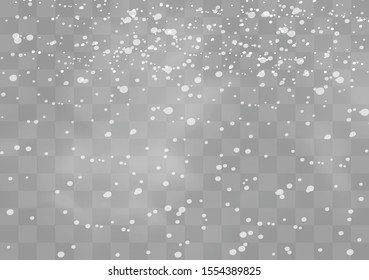 White gradient decorative element.vector illustration. Snow and wind on a transparent background.  winter and snow with fog.
