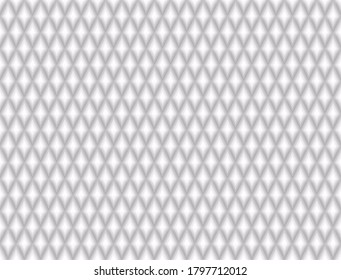 White gradient geometric background in origami style. White vector polygonal rectangles illustration. Bright abstract rhombus mosaic background for design, business, print, web. Seamless pattern.