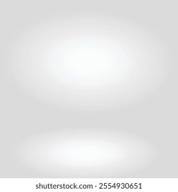 White gradient wall and empty studio room background