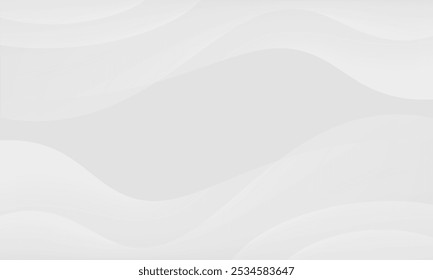 White Gradient Wave Background Vector Illustration, Ideal for Websites, Social Media, Ads, and Presentation Design, Perfect for Modern Branding and Creative Projects to Enhance Visual Appeal