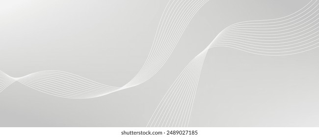 White gradient wave vector background. EPS10