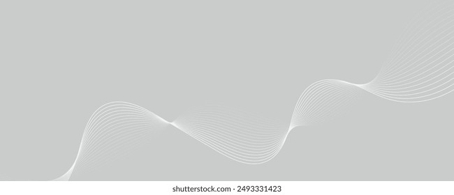 White gradient wave vector background. EPS10