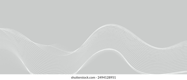 White gradient wave vector background. EPS10