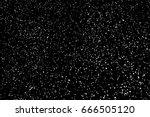 White grain texture noise grunge overlay on black background with snow dust particle effect. Abstract grainy speckle dot pattern with scattered static film vintage surface. Winter falling snowfall design vector